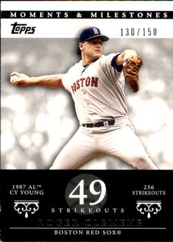 2007 Topps Moments & Milestones #20-49 Roger Clemens Front