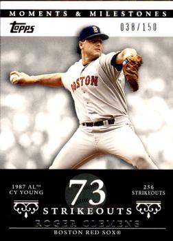 2007 Topps Moments & Milestones #20-73 Roger Clemens Front