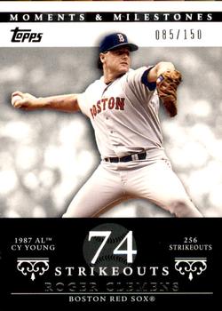 2007 Topps Moments & Milestones #20-74 Roger Clemens Front