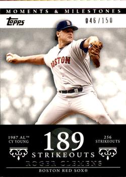 2007 Topps Moments & Milestones #20-189 Roger Clemens Front