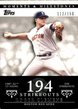 2007 Topps Moments & Milestones #20-194 Roger Clemens Front