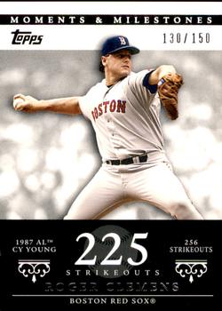 2007 Topps Moments & Milestones #20-225 Roger Clemens Front