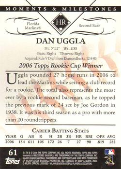 2007 Topps Moments & Milestones #61-10 Dan Uggla Back