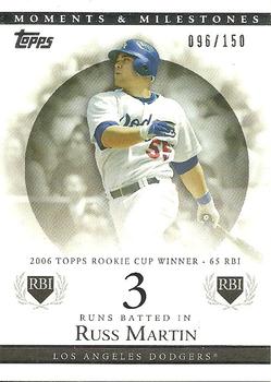 2007 Topps Moments & Milestones #73-3 Russell Martin Front