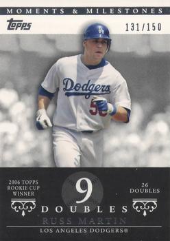 2007 Topps Moments & Milestones #74-9 Russell Martin Front