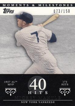 2007 Topps Moments & Milestones #75-40 Mickey Mantle Front