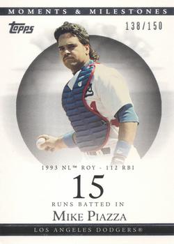 2007 Topps Moments & Milestones #80-15 Mike Piazza Front