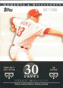 2007 Topps Moments & Milestones #129-30 Billy Wagner Front