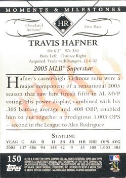 2007 Topps Moments & Milestones #150-11 Travis Hafner Back