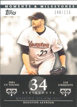 2007 Topps Moments & Milestones #162-34 Roger Clemens Front