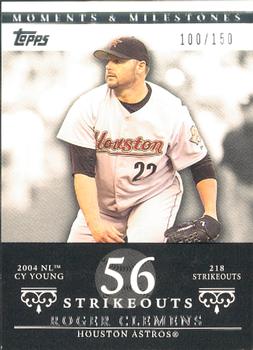 2007 Topps Moments & Milestones #162-56 Roger Clemens Front