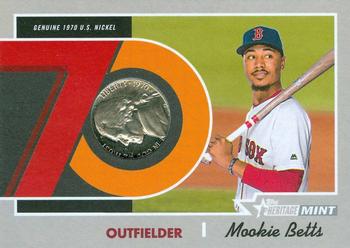 2019 Topps Heritage - 1970 Mint Relics Nickels #70M-MB Mookie Betts Front
