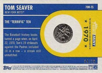 2019 Topps Heritage - 1970 Mint Relics Dimes #70M-TS Tom Seaver Back