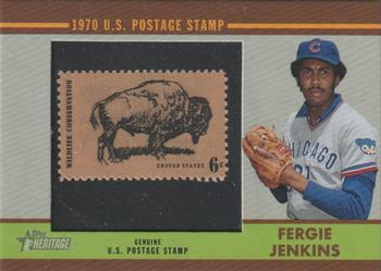 2019 Topps Heritage - 1970 U.S. Postage Stamp Relics #70US-FJ Fergie Jenkins Front