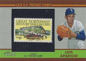 2019 Topps Heritage - 1970 U.S. Postage Stamp Relics #70US-LA Luis Aparicio Front