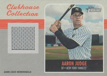 2019 Topps Heritage - Clubhouse Collection Relics #CCR-AJ Aaron Judge Front