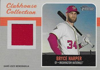 2019 Topps Heritage - Clubhouse Collection Relics #CCR-BH Bryce Harper Front