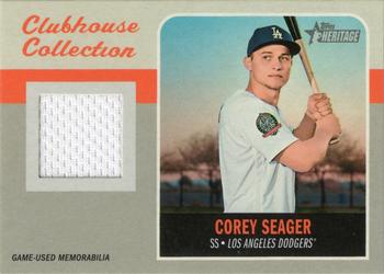 2019 Topps Heritage - Clubhouse Collection Relics #CCR-CSE Corey Seager Front
