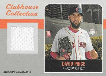 2019 Topps Heritage - Clubhouse Collection Relics #CCR-DP David Price Front