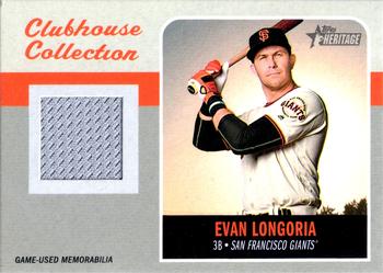 2019 Topps Heritage - Clubhouse Collection Relics #CCR-EL Evan Longoria Front