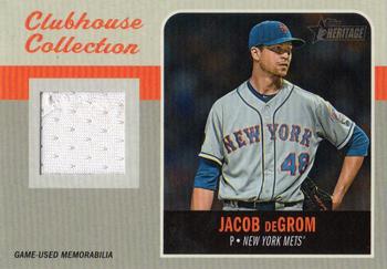 2019 Topps Heritage - Clubhouse Collection Relics #CCR-JD Jacob deGrom Front