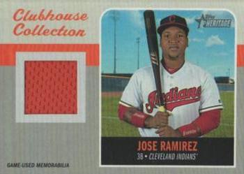 2019 Topps Heritage - Clubhouse Collection Relics #CCR-JR Jose Ramirez Front