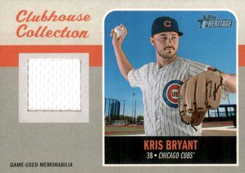 2019 Topps Heritage - Clubhouse Collection Relics #CCR-KB Kris Bryant Front