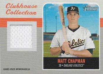 2019 Topps Heritage - Clubhouse Collection Relics #CCR-MCH Matt Chapman Front