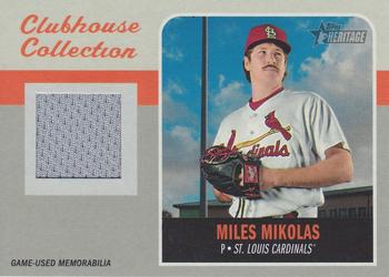2019 Topps Heritage - Clubhouse Collection Relics #CCR-MMI Miles Mikolas Front