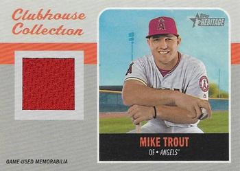 2019 Topps Heritage - Clubhouse Collection Relics #CCR-MTR Mike Trout Front