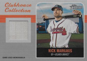 2019 Topps Heritage - Clubhouse Collection Relics #CCR-NM Nick Markakis Front