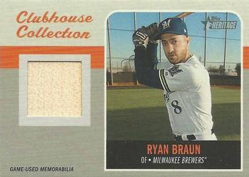 2019 Topps Heritage - Clubhouse Collection Relics #CCR-RB Ryan Braun Front