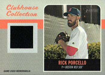 2019 Topps Heritage - Clubhouse Collection Relics #CCR-RP Rick Porcello Front