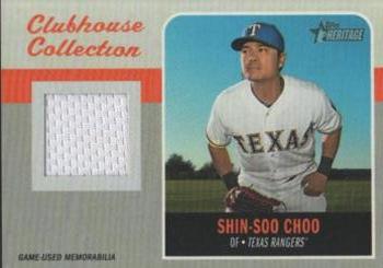 2019 Topps Heritage - Clubhouse Collection Relics #CCR-SC Shin-Soo Choo Front