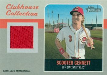 2019 Topps Heritage - Clubhouse Collection Relics #CCR-SG Scooter Gennett Front