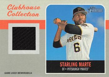 2019 Topps Heritage - Clubhouse Collection Relics #CCR-SM Starling Marte Front