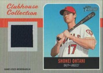 2019 Topps Heritage - Clubhouse Collection Relics #CCR-SO Shohei Ohtani Front