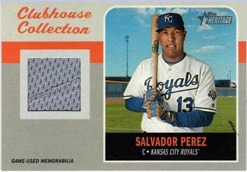 2019 Topps Heritage - Clubhouse Collection Relics #CCR-SP Salvador Perez Front
