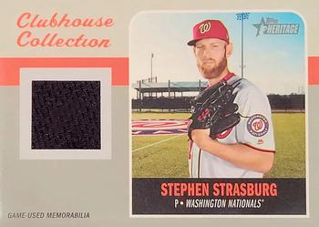 2019 Topps Heritage - Clubhouse Collection Relics #CCR-SS Stephen Strasburg Front