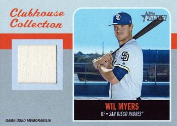 2019 Topps Heritage - Clubhouse Collection Relics #CCR-WM Wil Myers Front