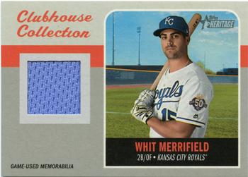 2019 Topps Heritage - Clubhouse Collection Relics #CCR-WME Whit Merrifield Front