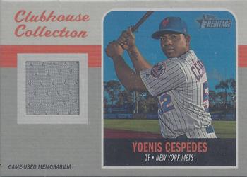 2019 Topps Heritage - Clubhouse Collection Relics #CCR-YC Yoenis Cespedes Front