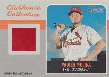 2019 Topps Heritage - Clubhouse Collection Relics #CCR-YM Yadier Molina Front