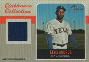 2019 Topps Heritage - Clubhouse Collection Relics #CCR-EA Elvis Andrus Front