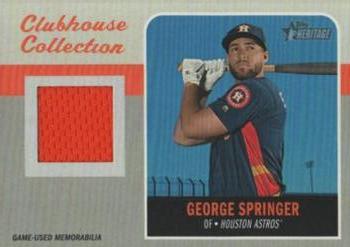 2019 Topps Heritage - Clubhouse Collection Relics #CCR-GS George Springer Front