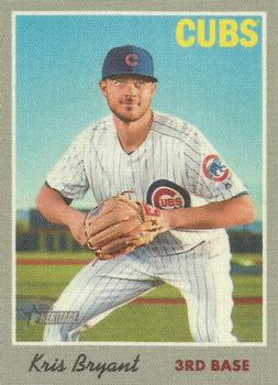 2019 Topps Heritage - 1970 Cloth Stickers #2 Kris Bryant Front
