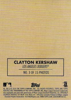 2019 Topps Heritage - 1970 Cloth Stickers #3 Clayton Kershaw Back