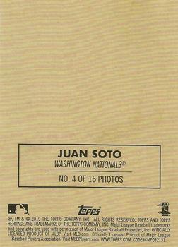 2019 Topps Heritage - 1970 Cloth Stickers #4 Juan Soto Back