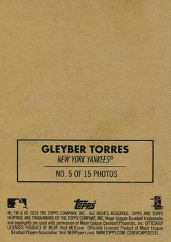 2019 Topps Heritage - 1970 Cloth Stickers #5 Gleyber Torres Back