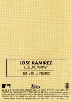2019 Topps Heritage - 1970 Cloth Stickers #9 Jose Ramirez Back